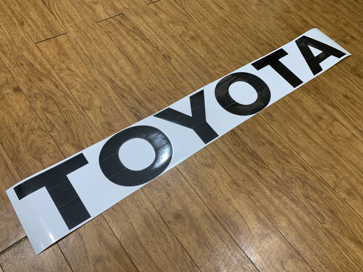 新品，人気セール TOYOTA トヨタ ステッカー １４cm x１００cm 黒 ブラック シール ランクル７０ あおりステッカー GRJ79 荷台シール リアゲート(文字)｜売買されたオークション情報、yahooの商品情報をアーカイブ 文字