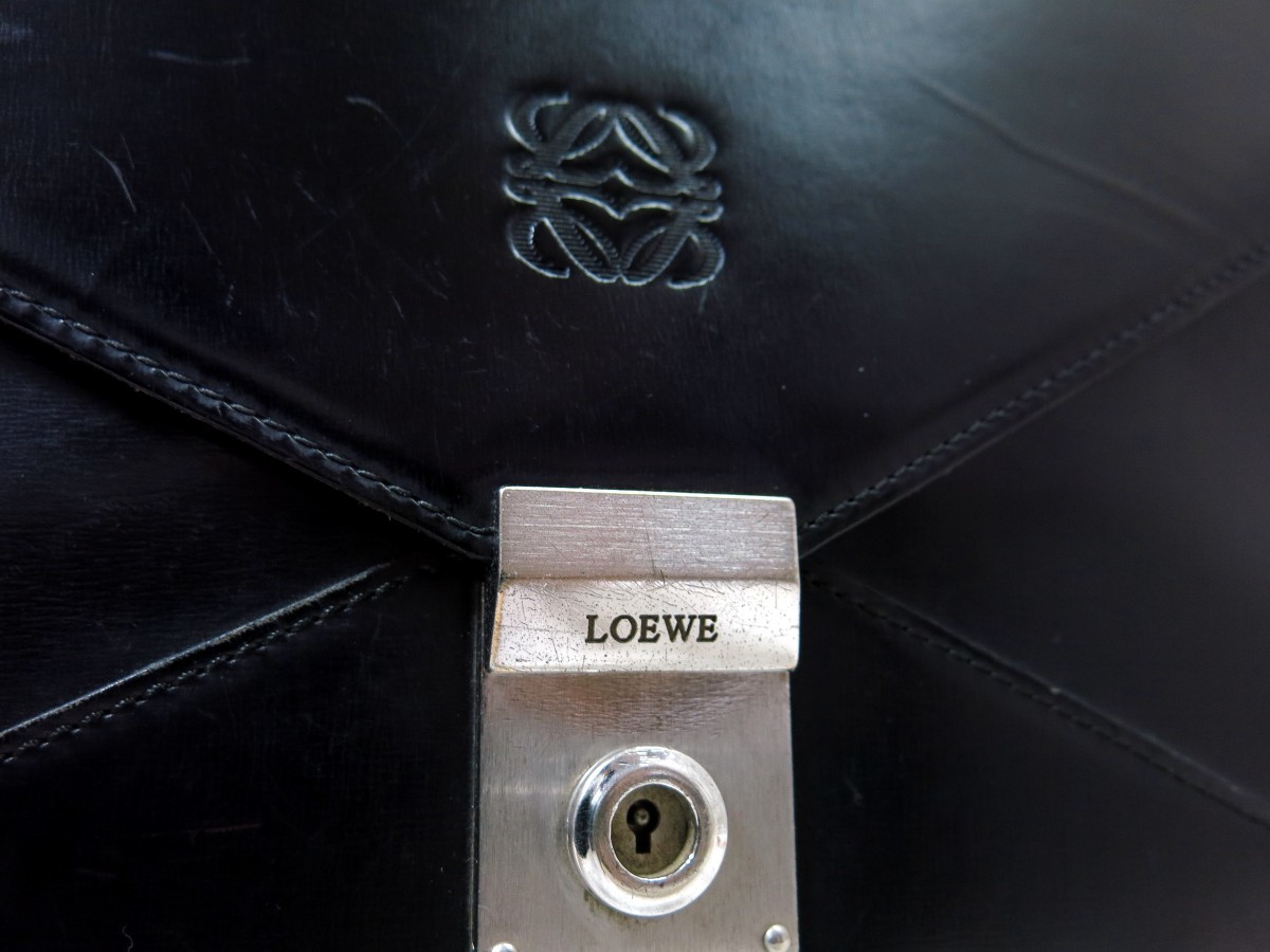 □LOEWE ロエベ□メンズ□カーフ レザー 本革□2way ブリーフケース 