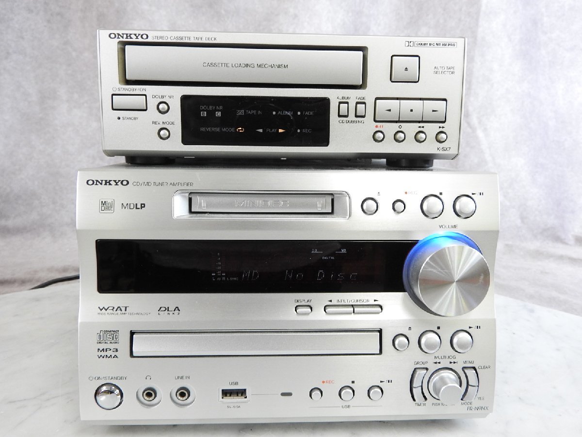 ONKYO オンキョー FR-SX7A CD⁄MDチューナーアンプ