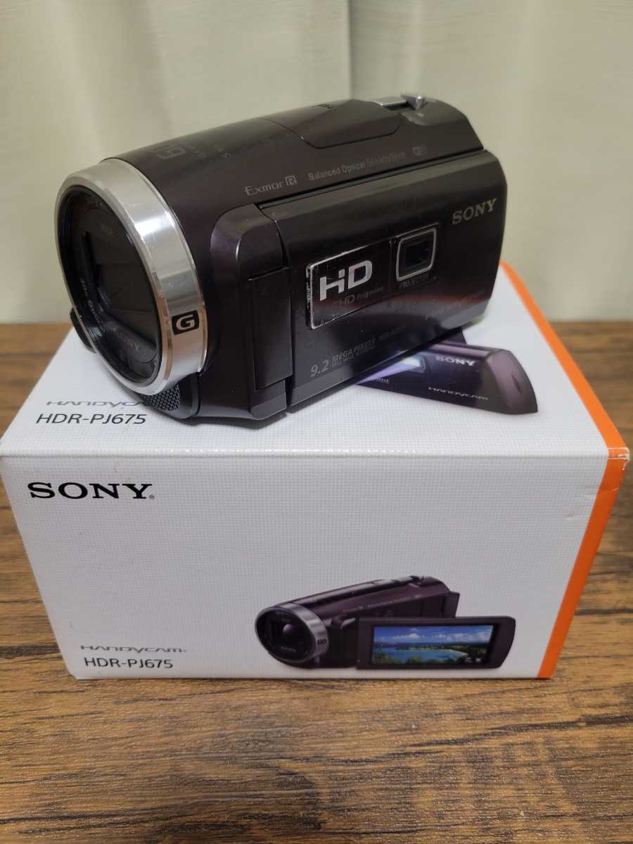 ジャンク SONY ハンディカム HDR-PJ675 ボルドーブラウン 現状品 SONY