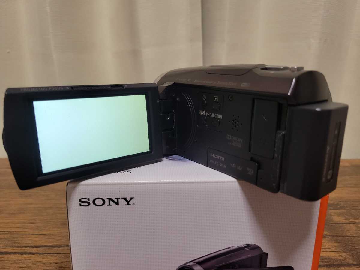 ジャンク SONY ハンディカム HDR-PJ675 ボルドーブラウン 現状品 SONY