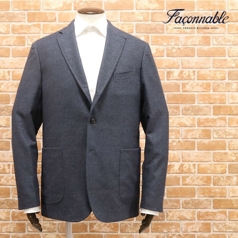 人気SALE，安い 1円/秋冬/Faconnable/56サイズ/ジャケット ウール100％フラノ 無地 きれいめ シンプル 定番 ほっこり /グレー/fk151/(XLサイズ以上)｜売買されたオークション情報、yahooの商品情報をアーカイブ公開 - XLサイズ以上