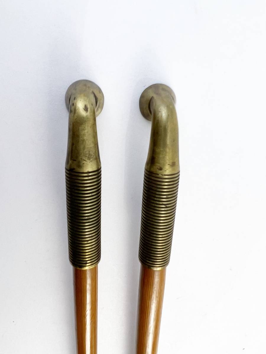 重【キセル】 煙管 竹製煙管 キセル 煙草道具 喫煙具 時代物 2本セット 1