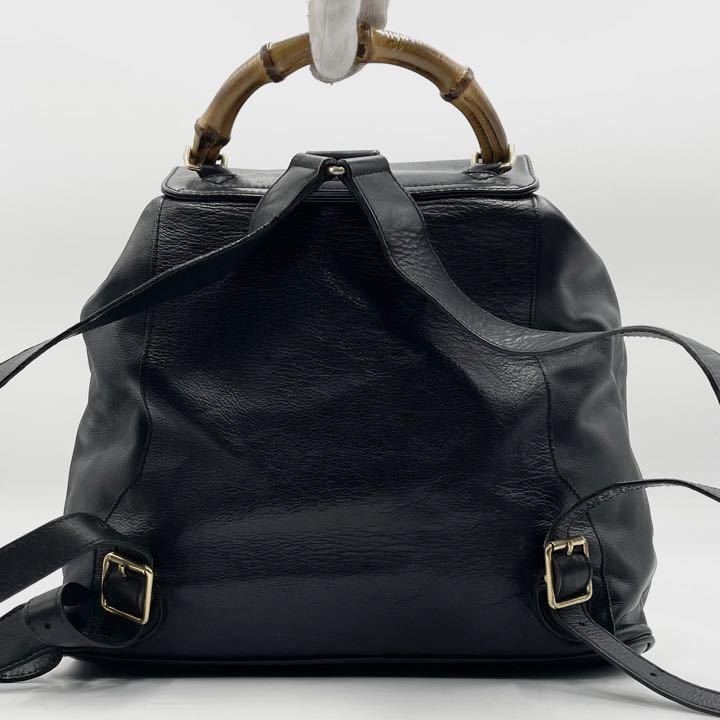極美品 GUCCI グッチ バンブー リュック バックパック ディパック
