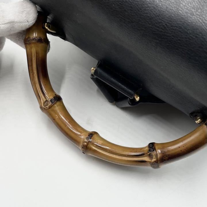 極美品 GUCCI グッチ バンブー リュック バックパック ディパック