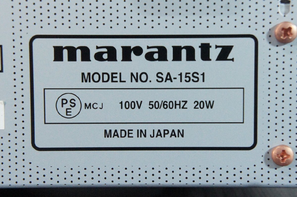 [TH] [Sa175114] marantz マランツ SACD/CDプレーヤー SA-15S1 リモコン付き - Marantz | MARANTZ（マランツ） SACD&frasl;CD&frasl;マルチプレーヤー S2