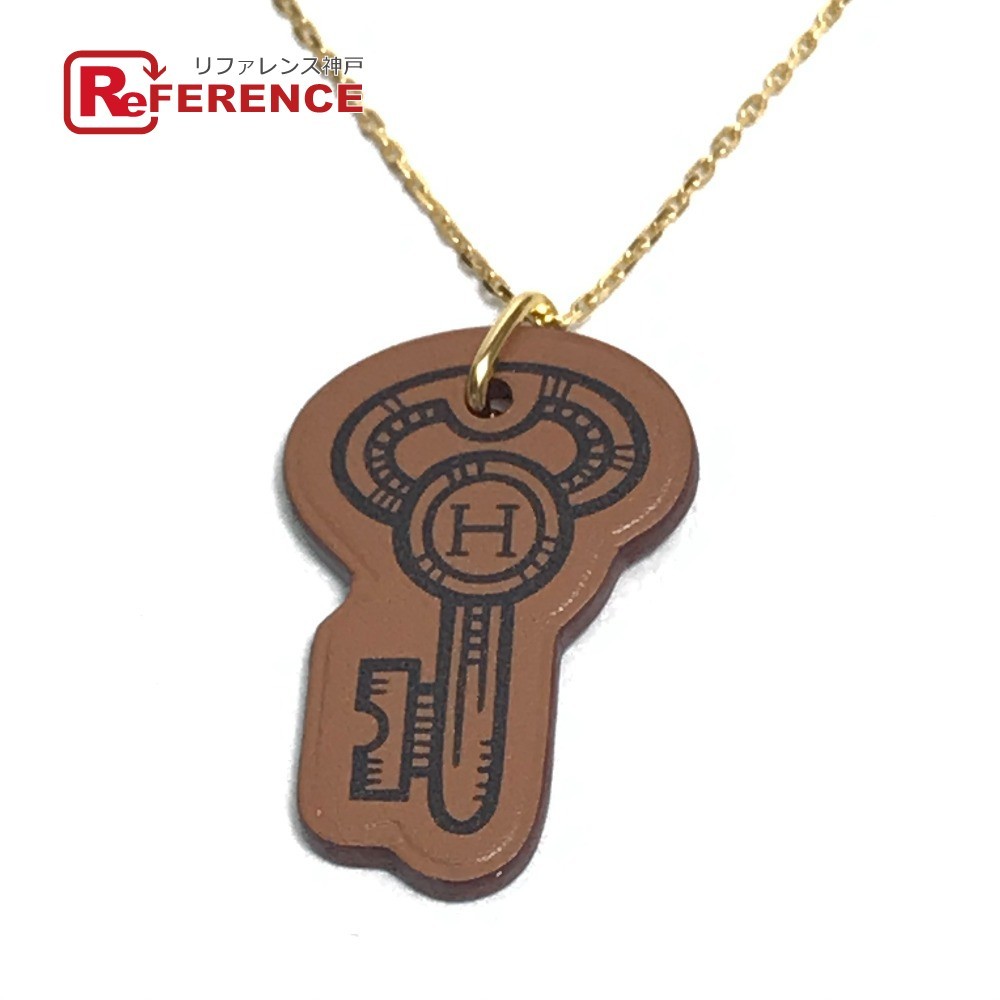 新品同様 HERMES エルメス キュリオジテ キーモチーフ 鍵 ペンダント