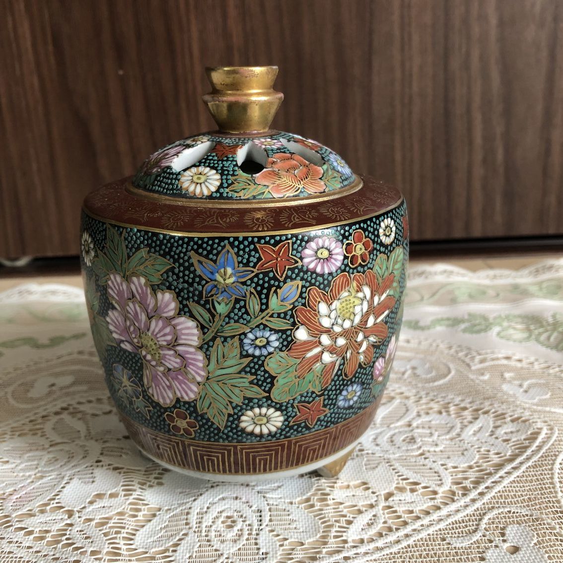 九谷香炉美品香道具日本美術