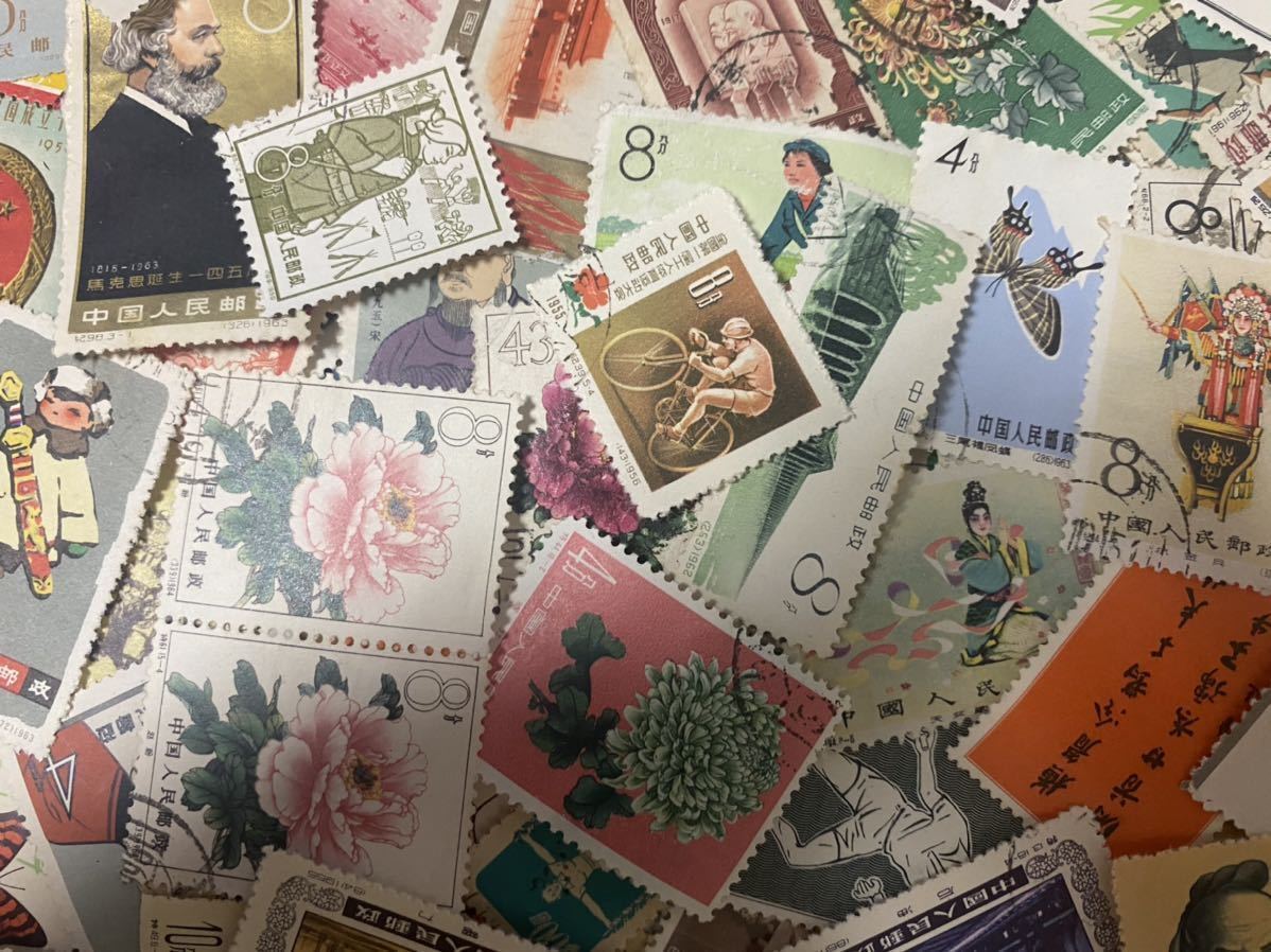 中国切手 いろいろ 使用済み 300枚以上(アジア)｜売買された
