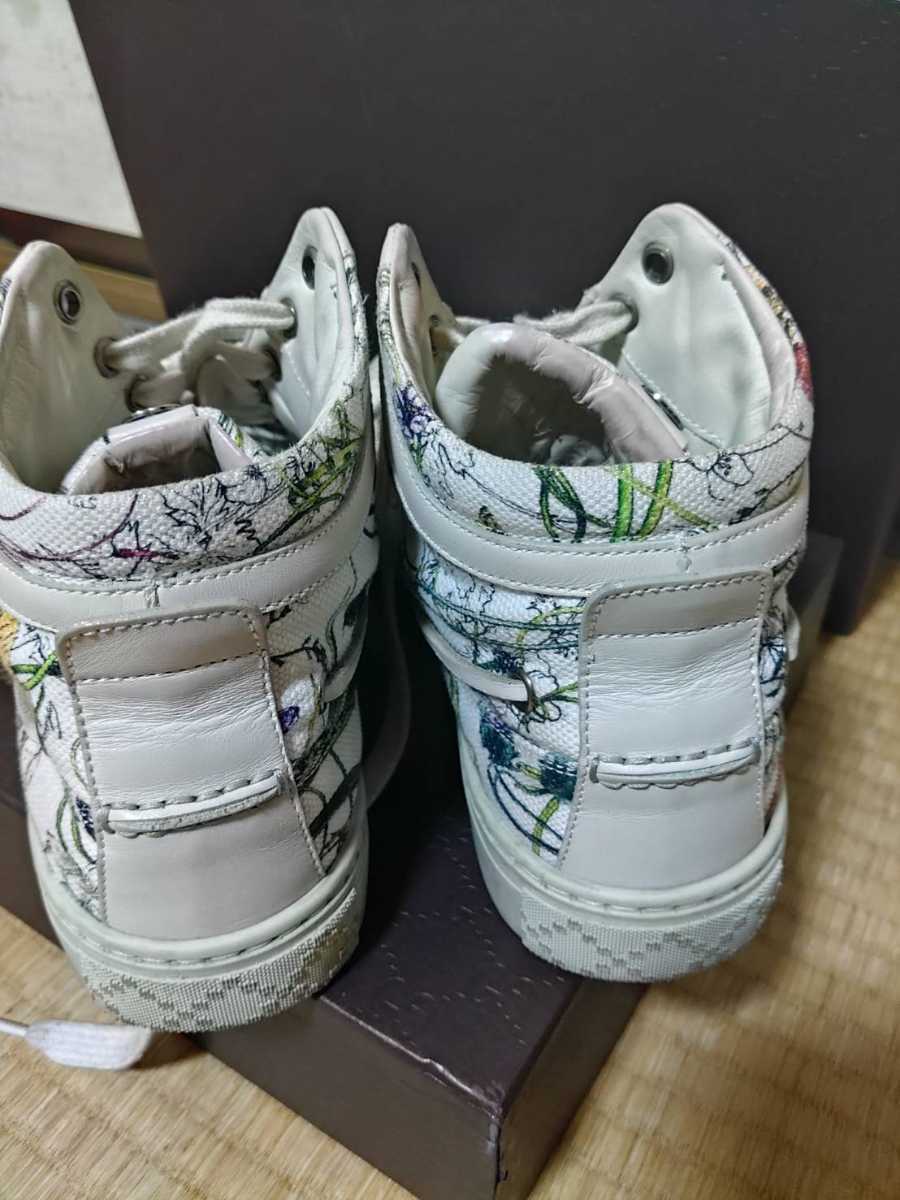 グッチ GUCCI フローラ ハイカット スニーカー ホワイト 白 メンズ 
