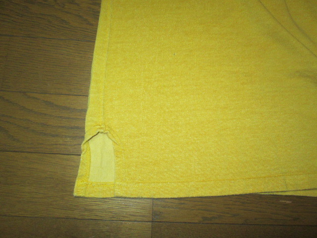 人気SALE，新品 レア WAREHOUSE ウエアハウス WARE HOUSE フットボールTシャツ 長袖Tシャツ 46 ロングTシャツ ロンT 40 L マスタード ベースボールTシャツ