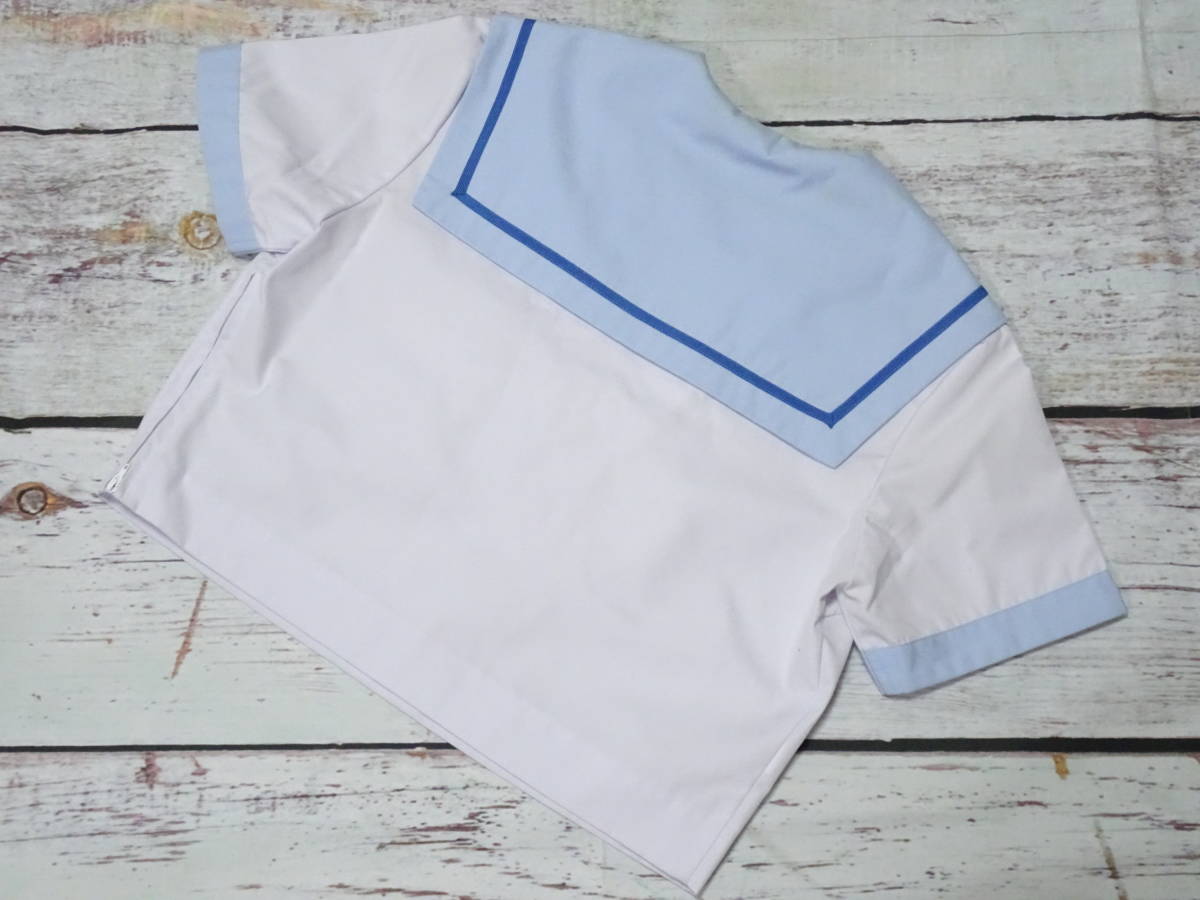 0742 市立 南城中学校 セーラー服 夏服 上下2点セット サイズ:13号 1本線 制服 学生服 女子校生 高校生 中学生 JK JC ...
