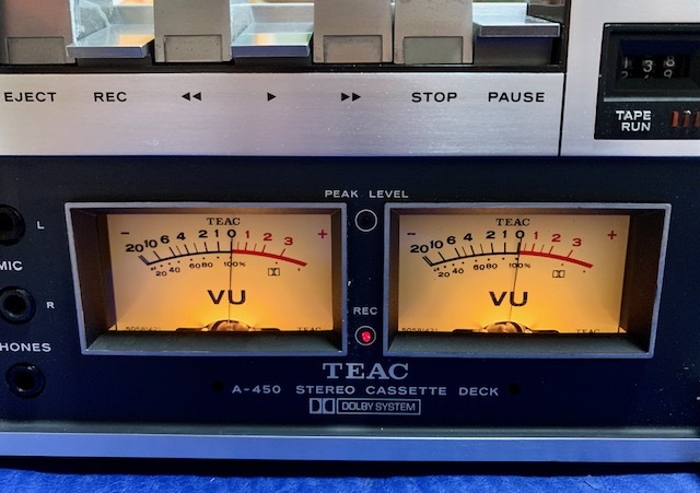 TEAC A-450 高級カセットデッキの原点 EX 公式通販 希少TEAC 動作確認極
