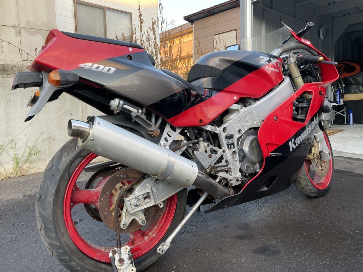 希少ZXR400 部品取り、レストアベース 書付フレーム