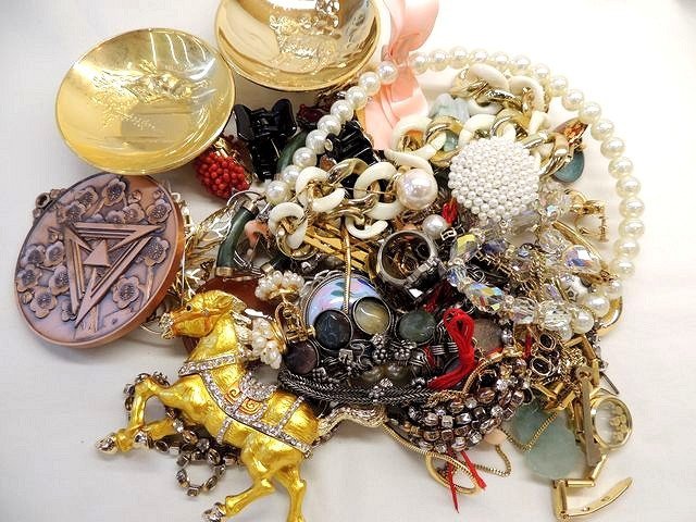 1番 メッキアクセサリー セット 約1100g □ネックレス リング