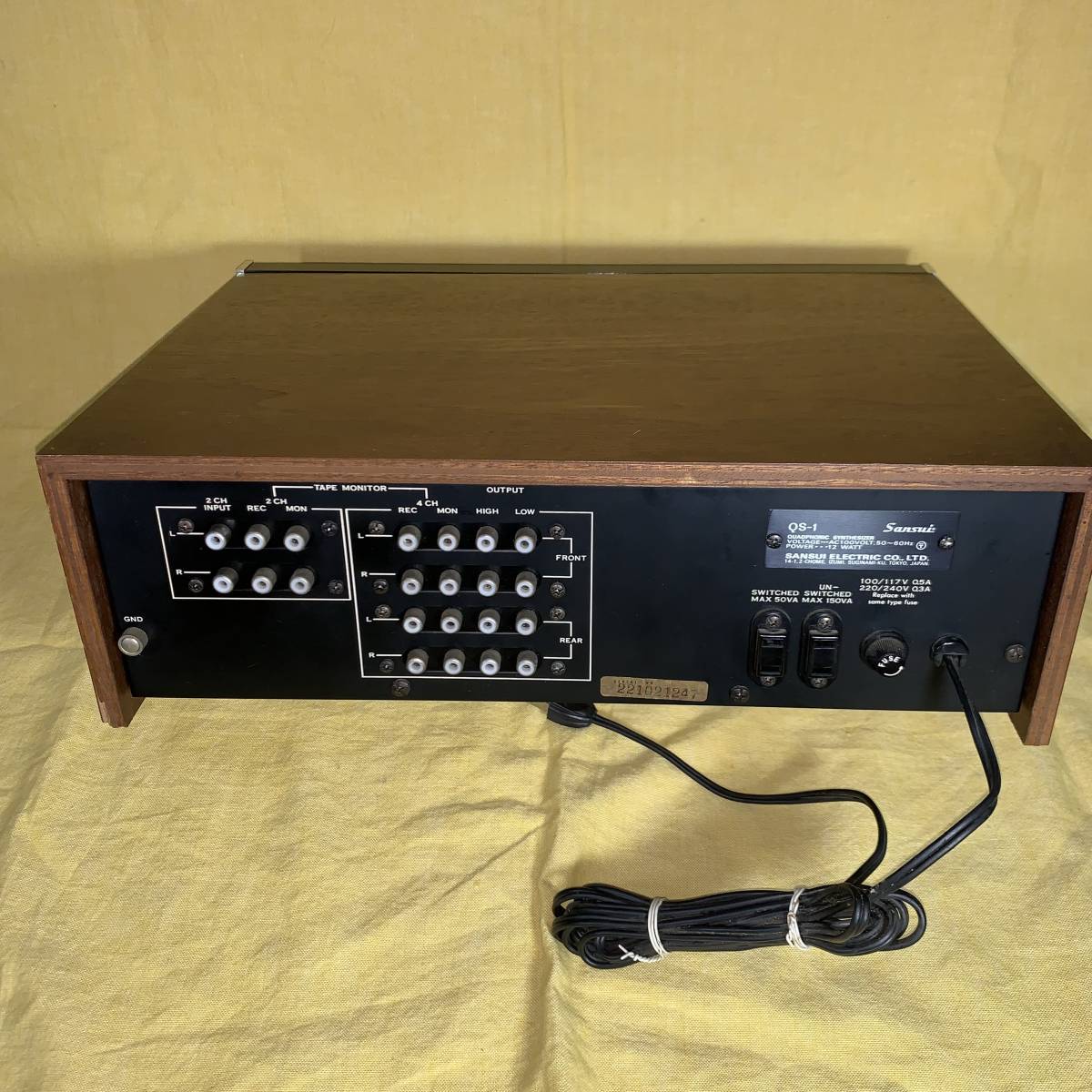 新作入荷 SANSUI サンスイ 山水 4チャンネル・シンセサイザー QS－1