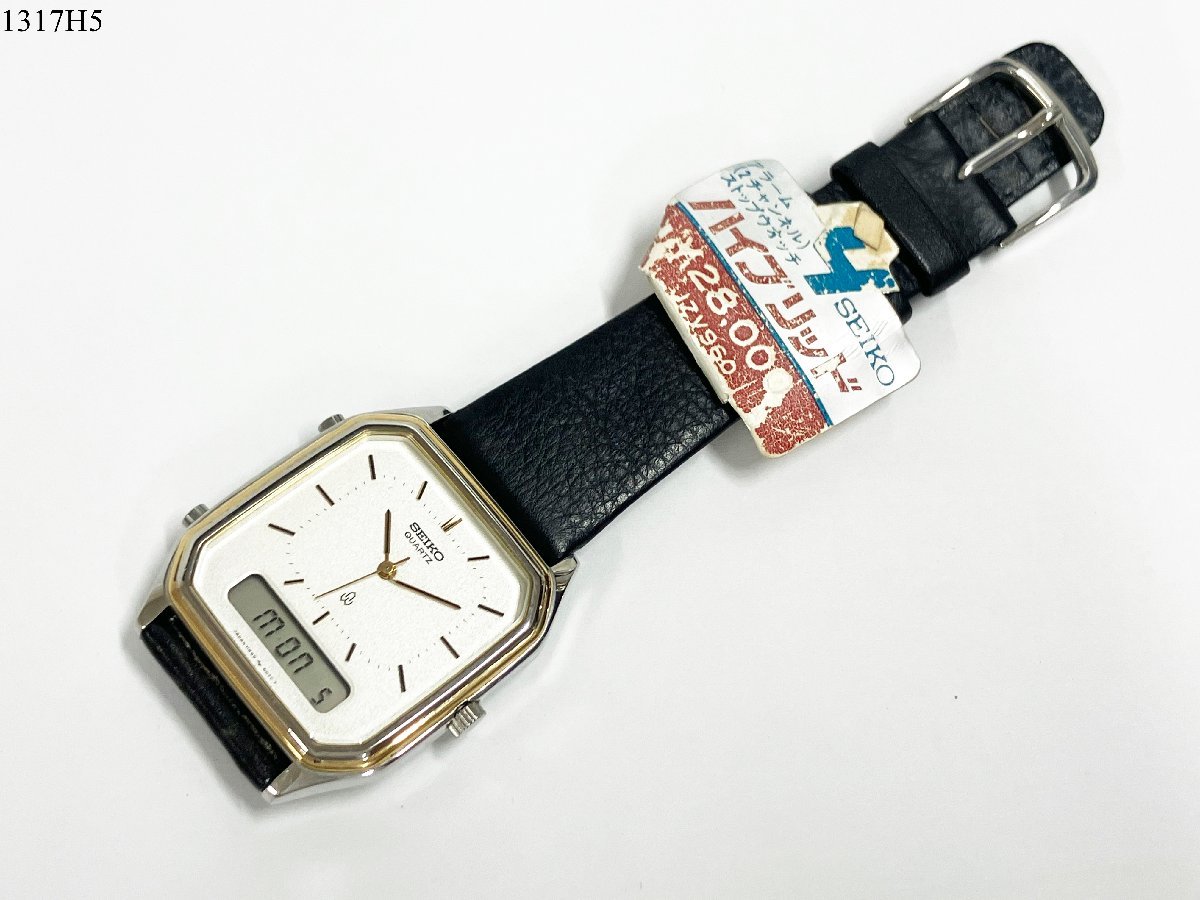 ☆SEIKO セイコー ハイブリット H449-5070 アナデジ クォーツ 腕時計 
