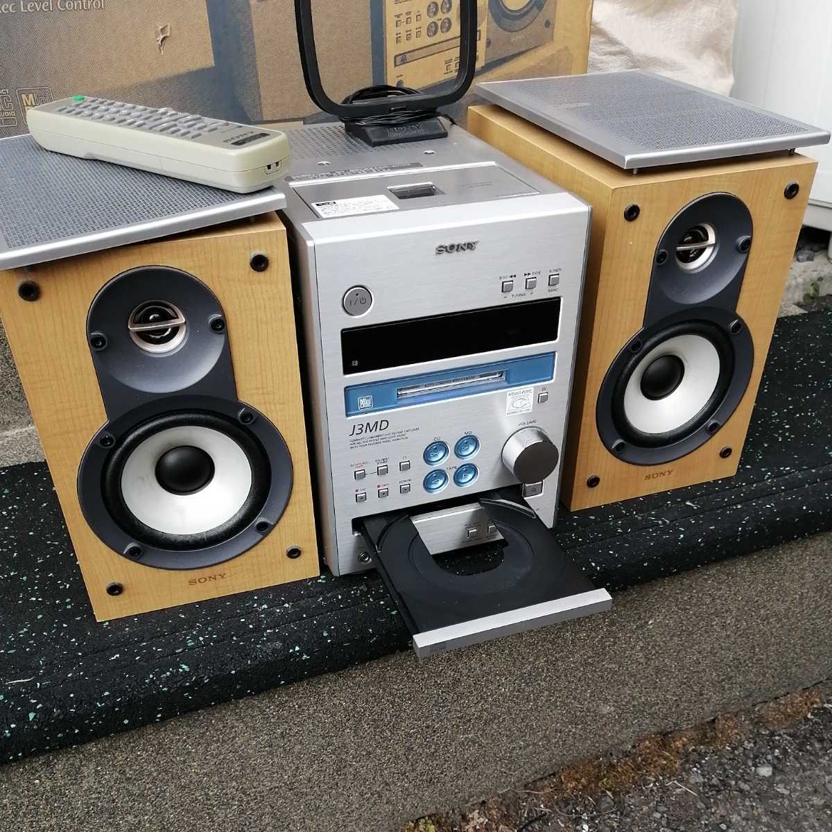 ソニー SONY ミニコンポ CMT-J3MD/S シルバー 箱付き リモコン付き CD