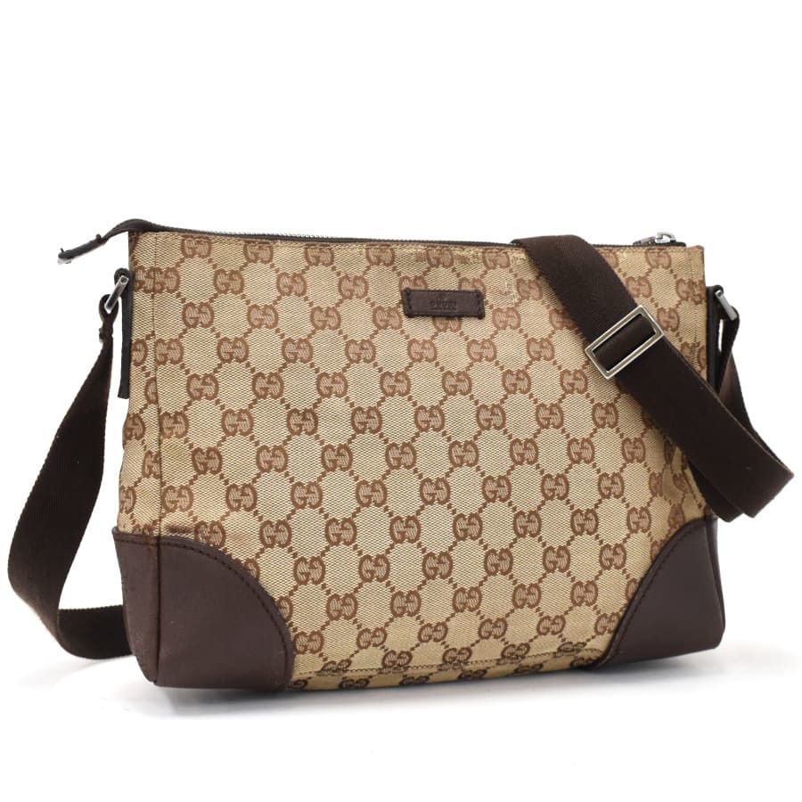 1円 ◇美品 GUCCI グッチ ショルダーバッグ 斜め掛け 114273 GG