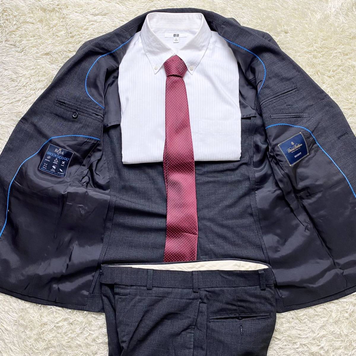 希少　Brooks Brothers reda 銀ボタン テーラードジャケット Brothers BROOKS Brooks テーラード ジャケット BROTHERS×REDA 【美品
