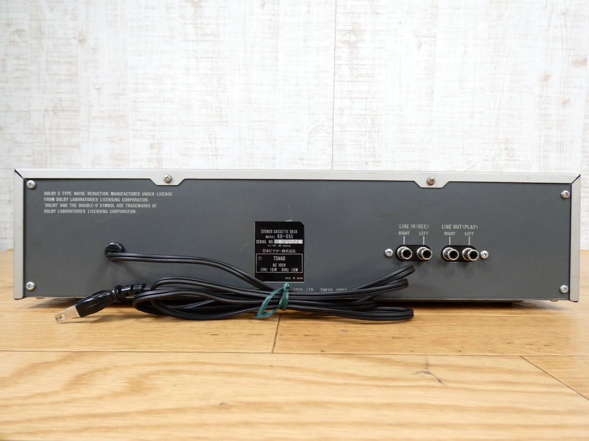 Victor ビクター 3ヘッドカセットデッキ KD-D55 音響機器 オーディオ