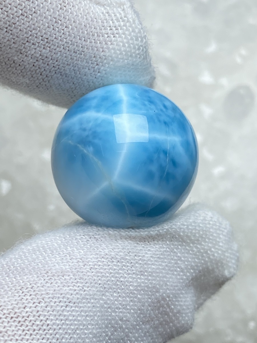 【大得価，格安】 0704g278 天然石 ドミニカ共和国産の30Aラリマー 1粒 18mm(天然石、半貴石)｜売買されたオークション情報、yahooの商品情報をアーカイブ公開 - オークファン 天然石、半貴石