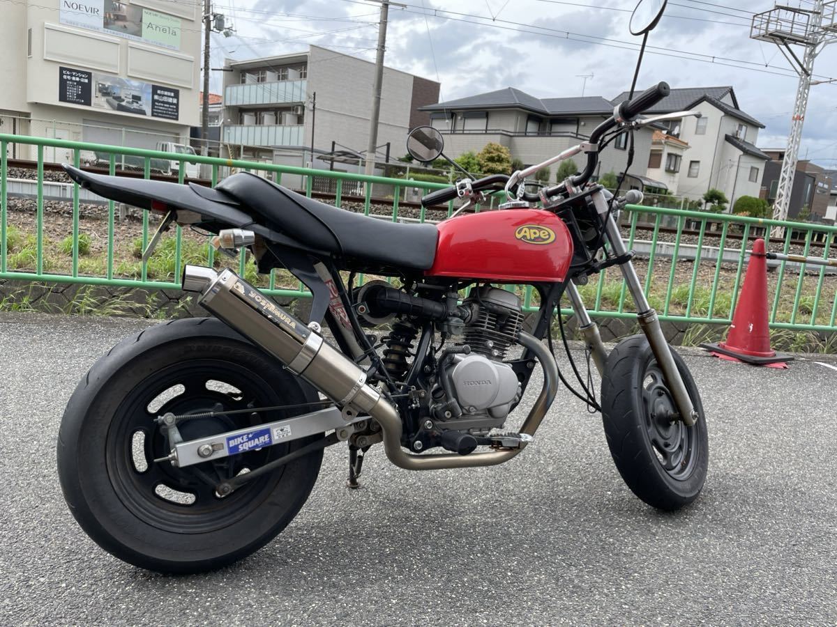 ホンダエイプ エイプ50 ヨシムラ チタンマフラー 武川 ボアアップ 80 