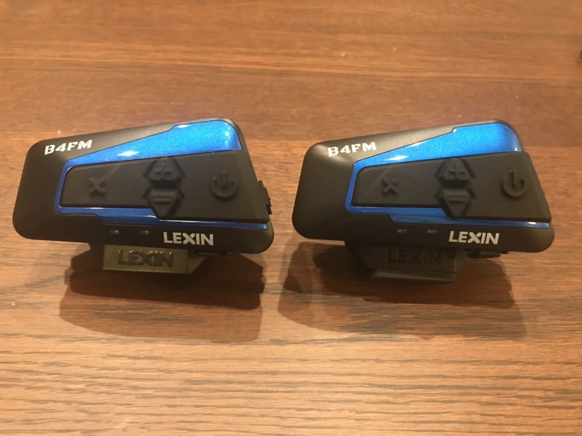 LEXIN LX-B4FM 2台セット バイクインカム日本語音声 Bluetooth5.0