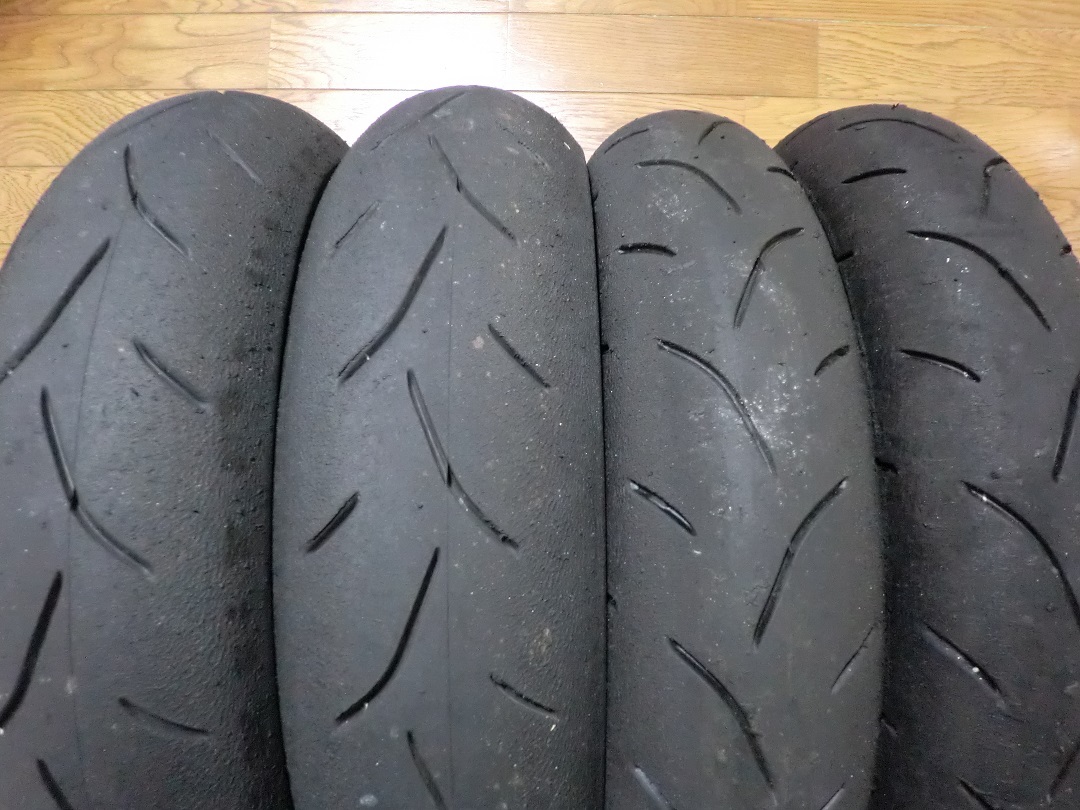 BT601SS レインタイヤ 前後セット wet 12インチ 24年製 BATTLAX