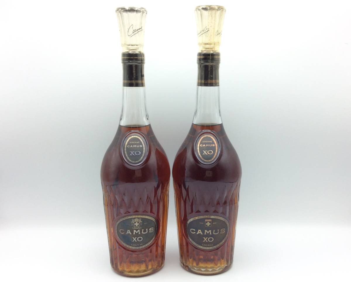 EE50△〈未開栓〉2本セット 古酒 CAMUS カミュ XO ロングネック 40% 700ml