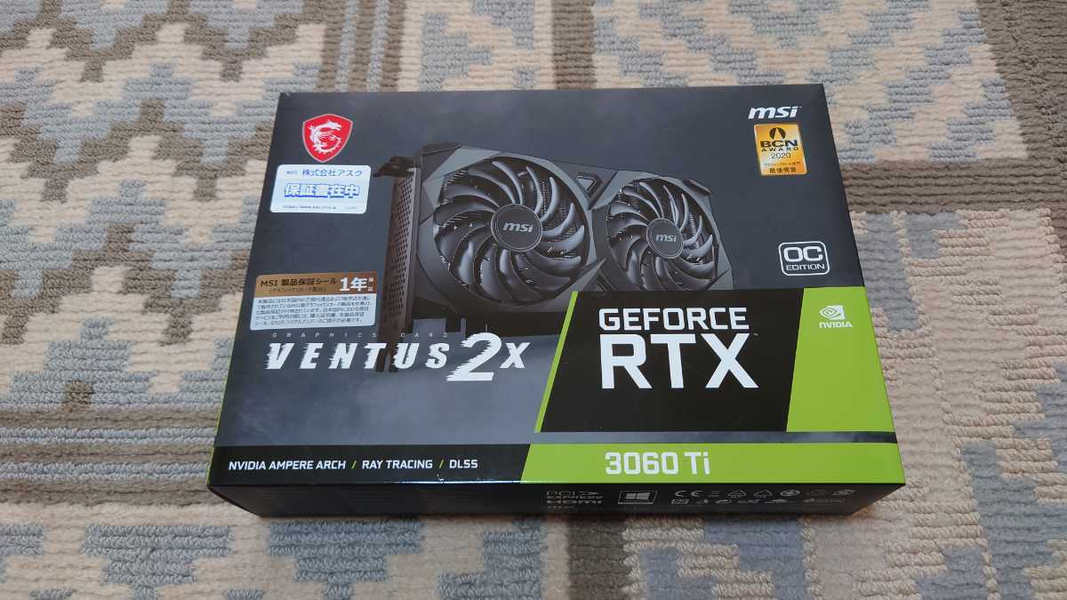 MSI Geforce RTX 3060 Ti VENTUS 2X OCV1 Nvidia グラフィックボード 