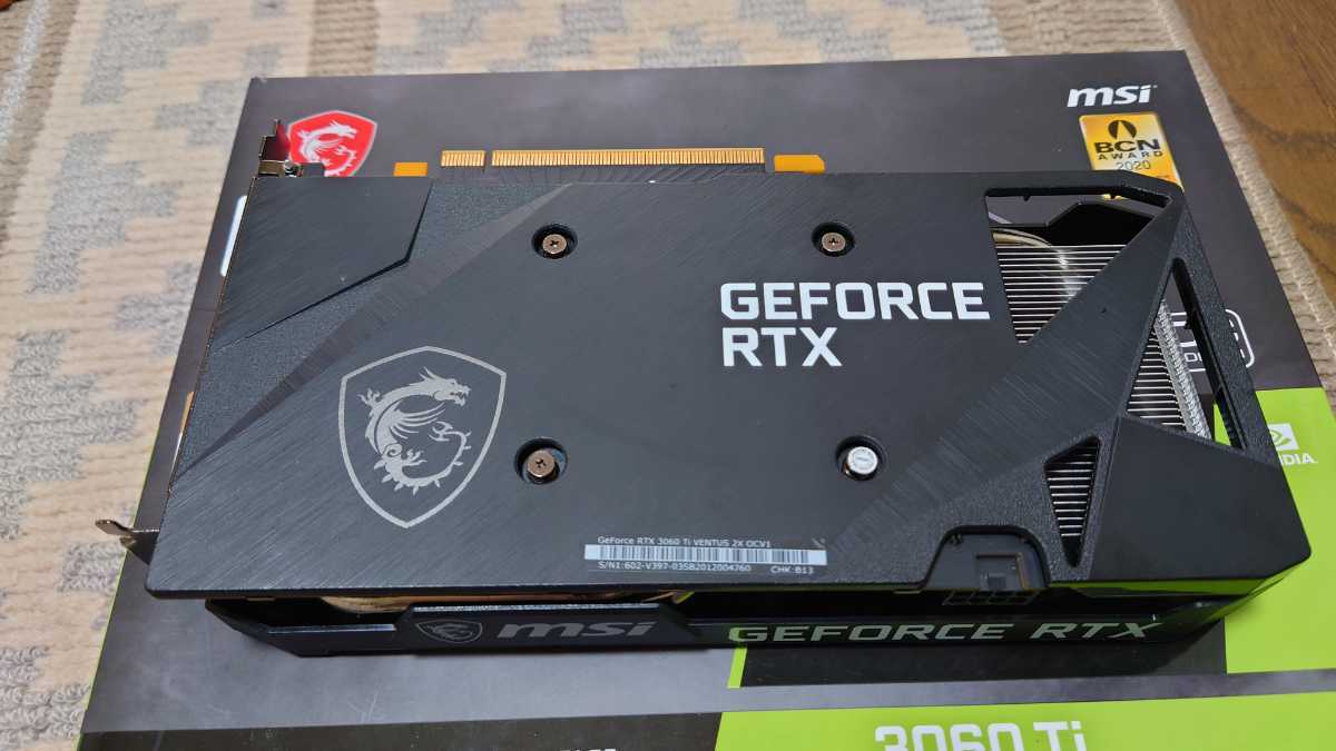 MSI Geforce RTX 3060 Ti VENTUS 2X OCV1 Nvidia グラフィックボード 