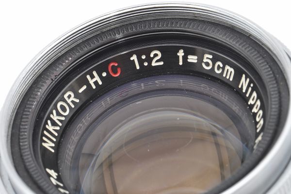 NIKKOR-H・C 5cm F2 ニッコール Ｈ・Ｃ ニコン S 用 日本光学 Nippon Kogaku Japan 日本製 Nikon NIKKOR H C 5/2 50 20 Ｓ 5cm F2 NIKKOR-H・C (No.763675) K2477-2A2A NIKKOR-