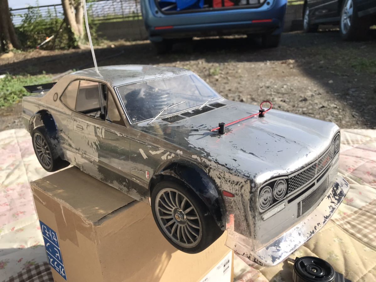 タミヤ エンジンカーセット実動 TGSシャーシ 1/10 オマケでジャンクの 