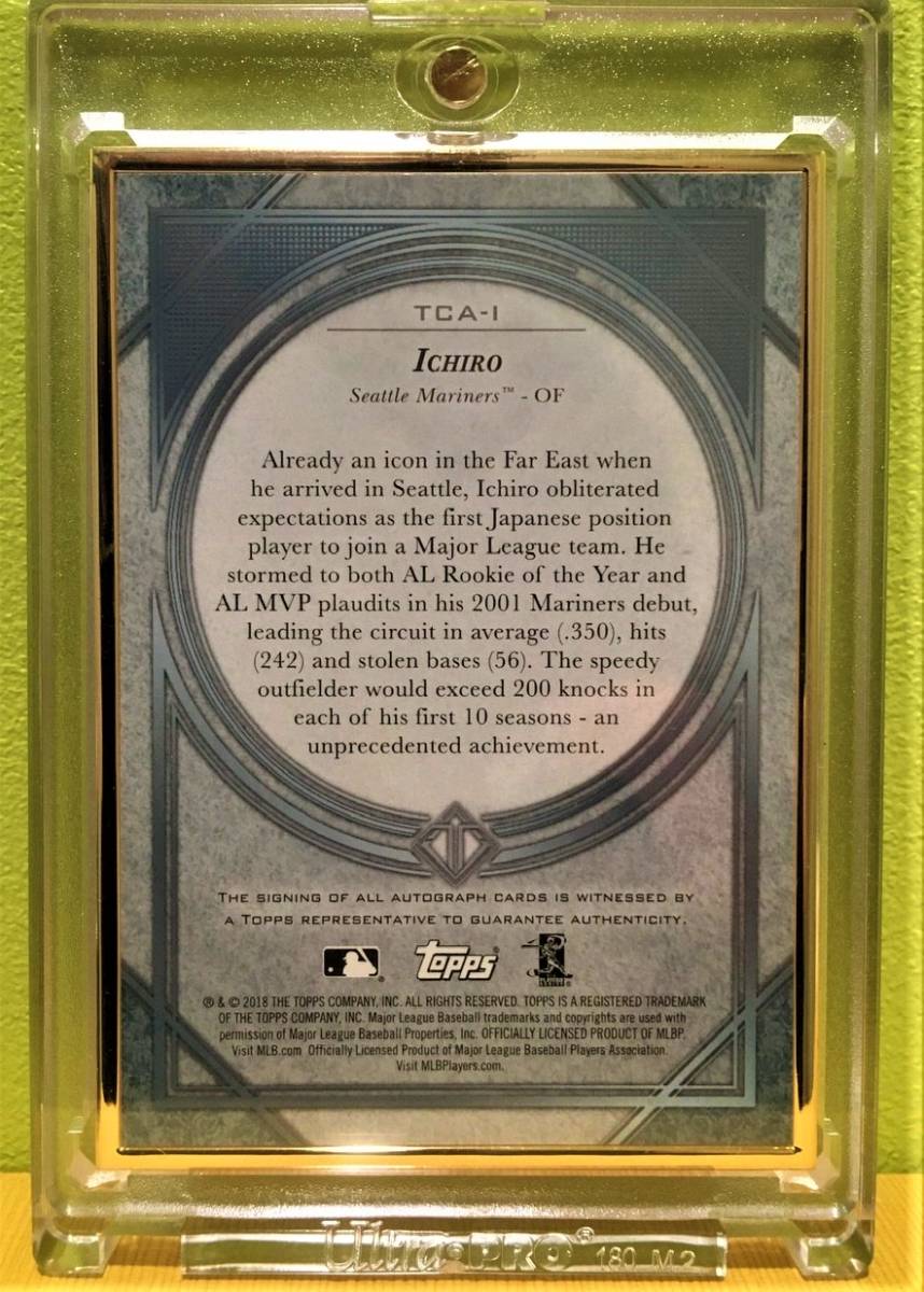 イチロー 25枚限定 直筆サインカード 2018 Topps Transcendent Ichiro 