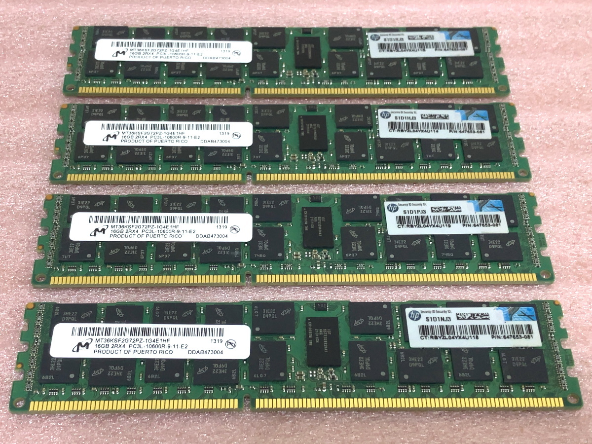 16GB MICRON PC3L Micron 2Rx4 10600R MT36KSF2G72PZ-1G4E1HF DESKTOP 