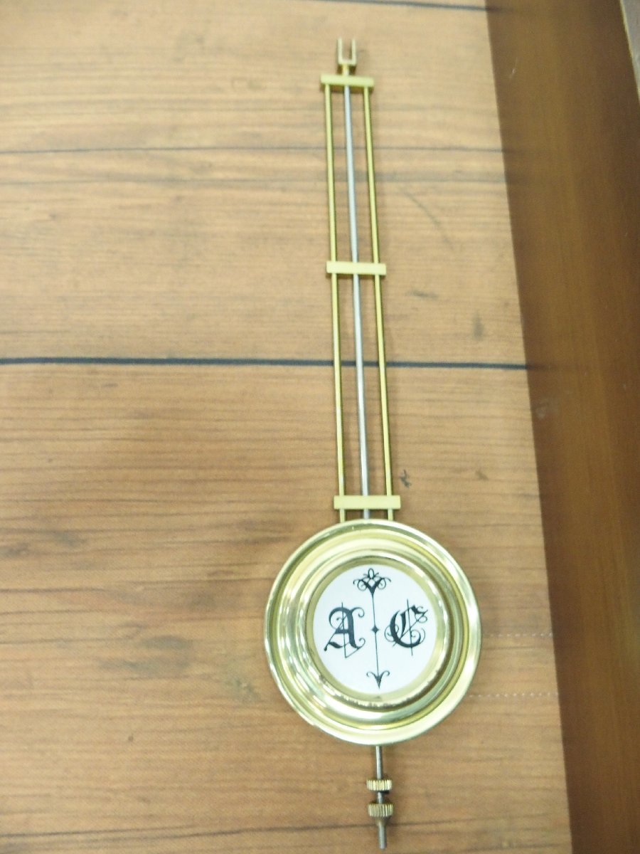 s001 O2 柱時計 ゼンマイ時計 愛知時計 Spanish VeLa 全長約67cm  