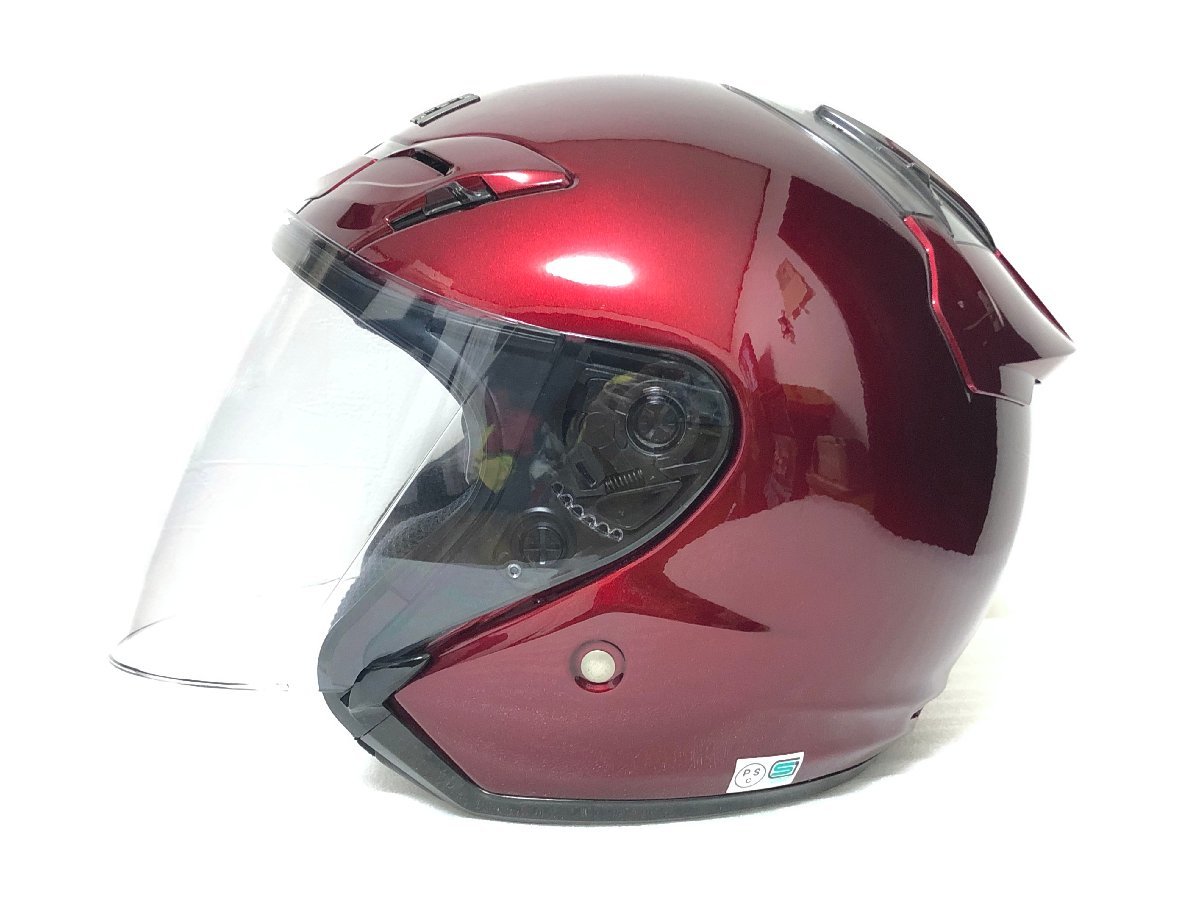 SHOEIヘルメット J-FORCEIII RED サイズ57 J-FORCE3 SHOEI ショウエイ | ワインレッド - J-FORCE3 J-FORCE Webike ジェット