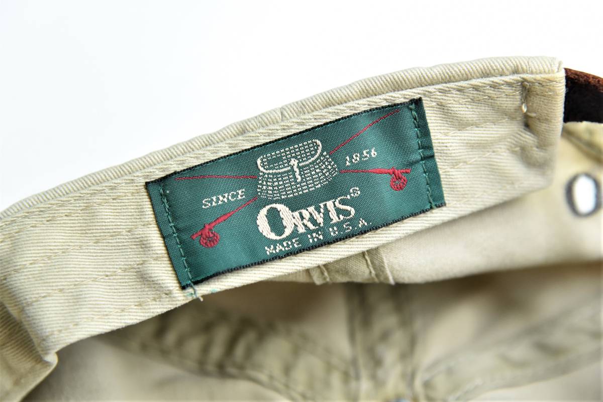 レア！ 90s USA製 Orvis ドッグ 刺しゅう ロングビル キャップ