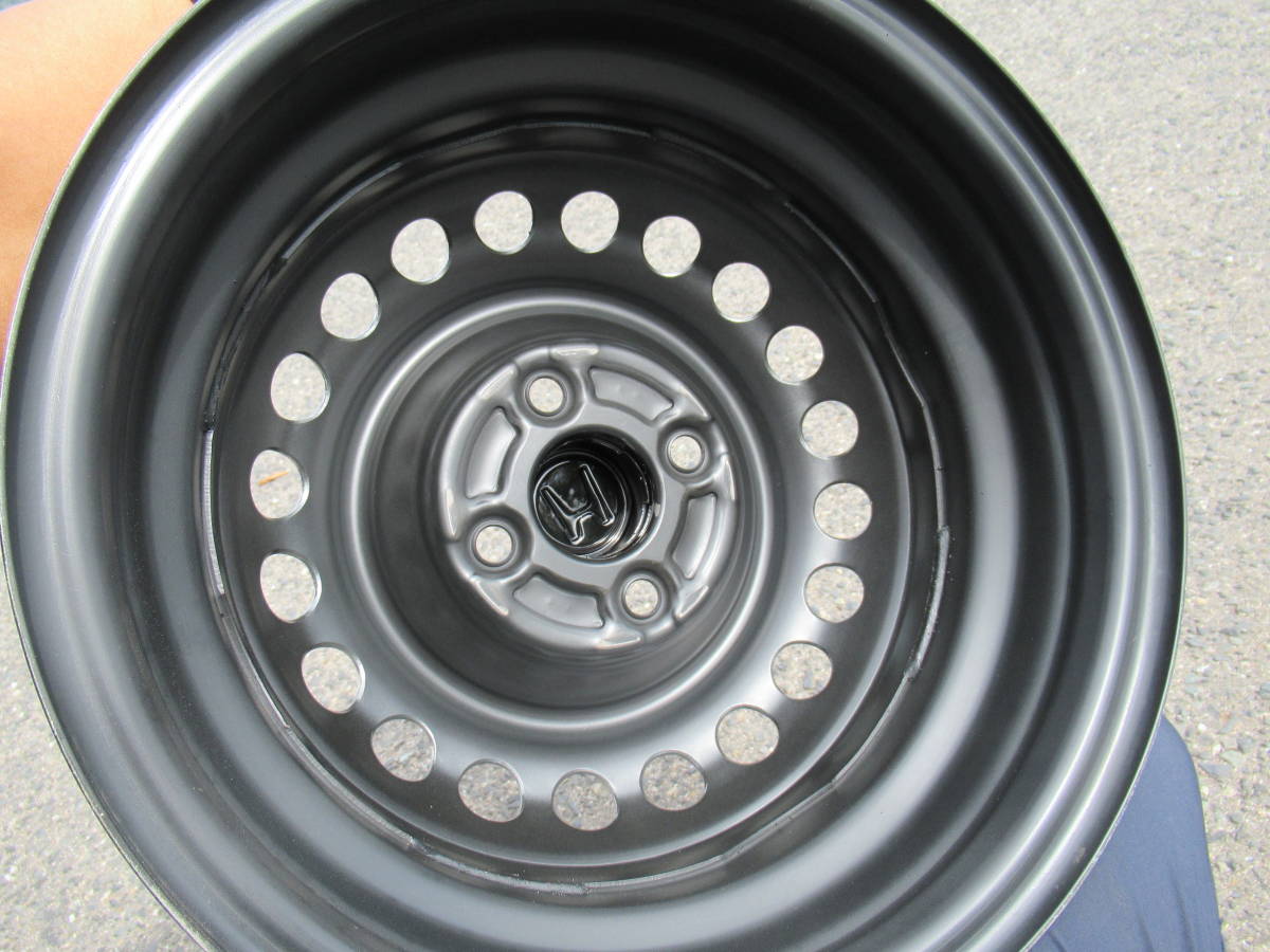 中古ホイール☆ホンダ純正 スチールホイール 鉄チン 14インチ メッキ 