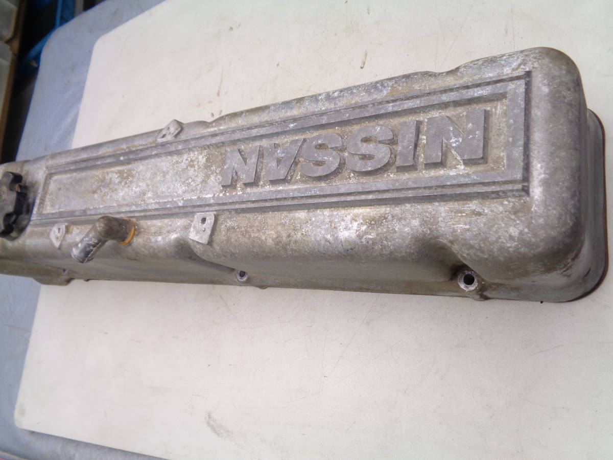 洗浄済☆日産L型タペットカバー☆ハコスカ ケンメリなど ヘッドカバー L型 NISSAN デカ文字 タペットカバー L28 ハコスカ