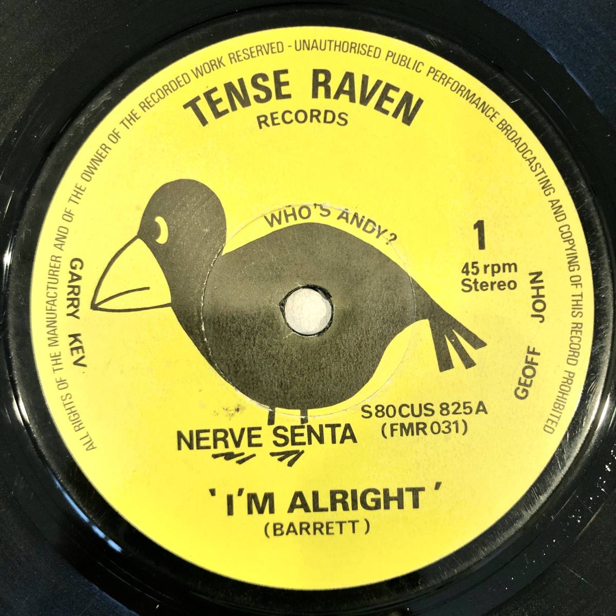 【定番人気，お買い得】 NERVE SENTA - I'm Alright 7" メガレア オリジナル 70's UK POWER POP PUNK NWOBHM パンク天国 パンク図鑑 KBD(一般)｜売買されたオークション情報、yahooの商品情報をアーカイブ公開 - オークファン 一般