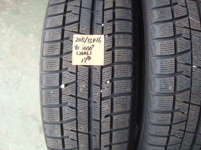 ☆即決 レガシー 2019年製 ヨコハマ 205/55R16 中古スタッドレスタイヤ