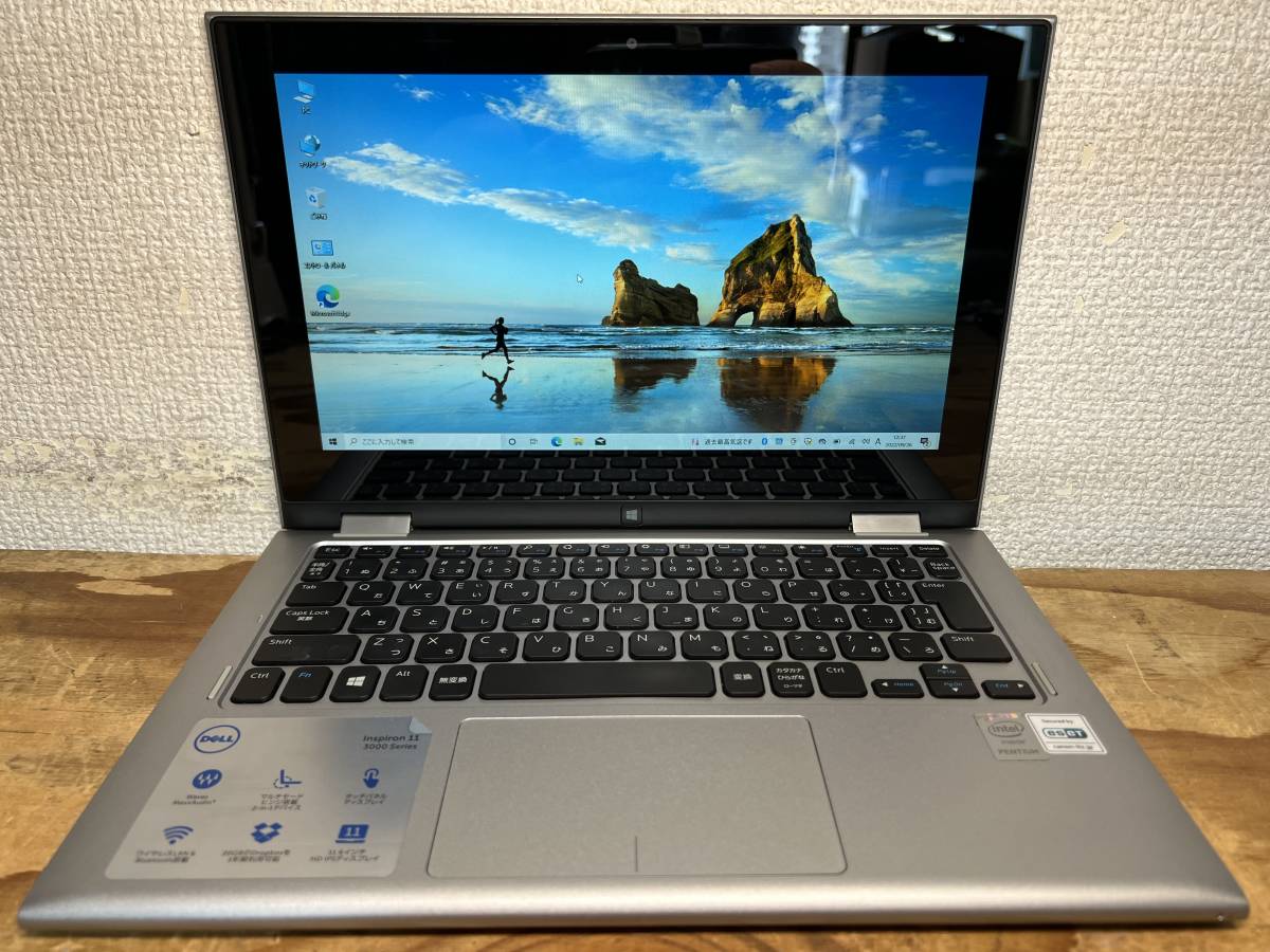 WIN10 DELL INSPIRON 11 3000 3147 2 in 1 N2830 2.16GHz 4G 500G HD Graphics OFFICE 2013搭載 送料無料 東京発送