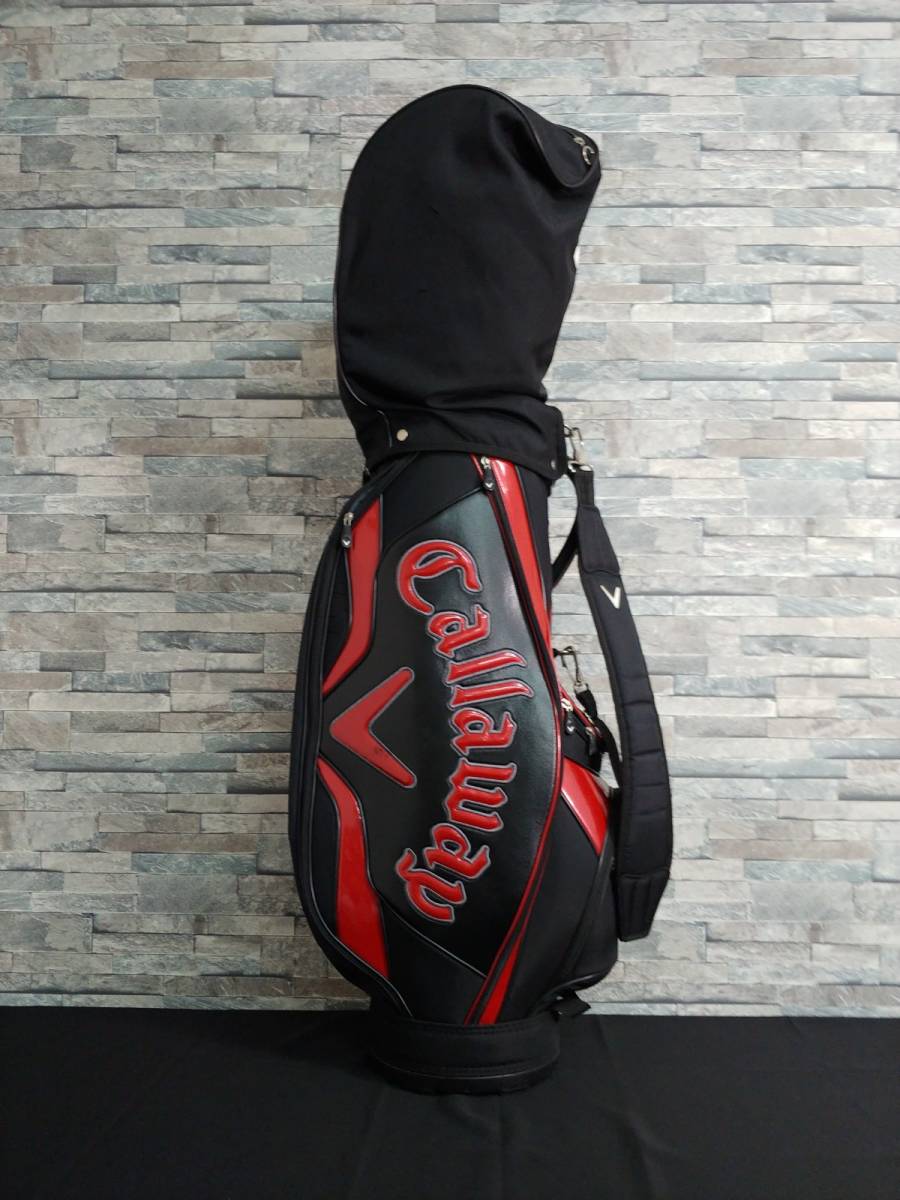 Callaway キャディバッグ ブラック×レッド ☆Callaway/キャロウェイ キャディバッグ Rize 15 JM☆ブラック/レッド