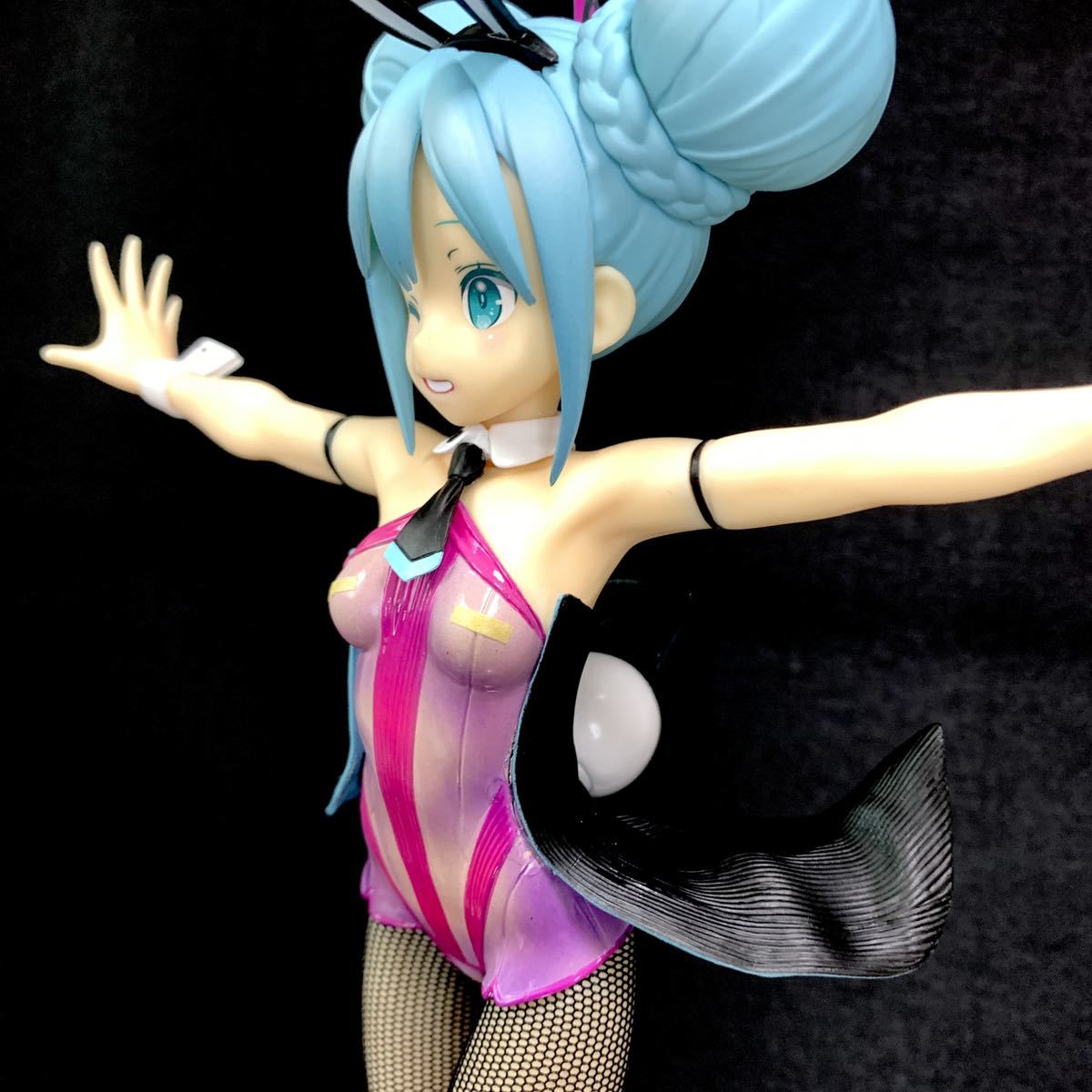 初音ミク バニーガール リペイント フィギュア おまけ付き リペイント スケ塗装 初音ミク BiCute bunnies バニーガール ウィンク