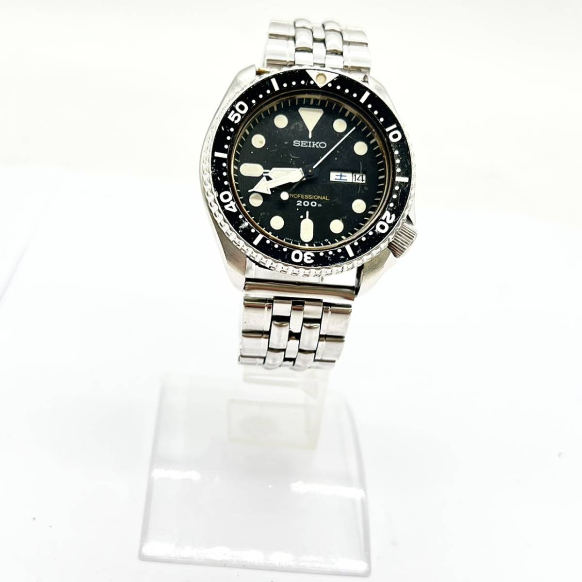 7C43-7010 Seiko Diver SEIKO Watch 200m : Quartz - PROFESSIONAL 0 