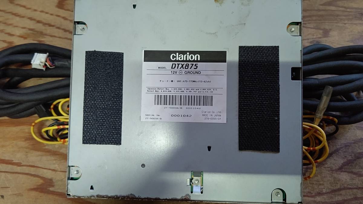 クラリオン clarion TVチューナー DTX875 ナビ MAX670 バックカメラ CC 