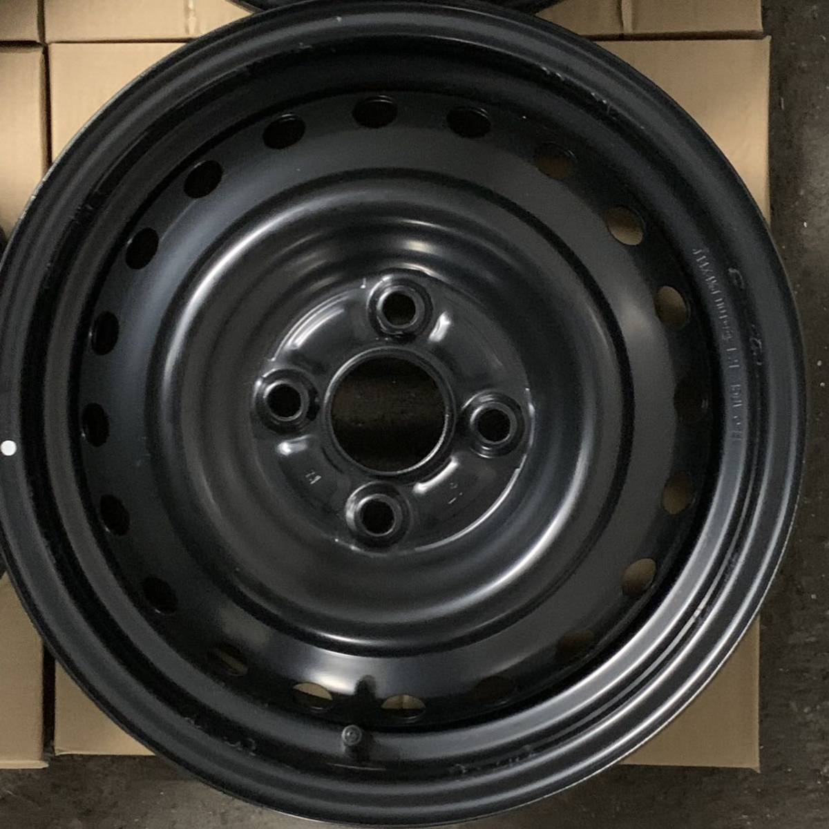 送料無料 新車外しスチールホイール4本セット ダイハツ タント純正14×4.5J