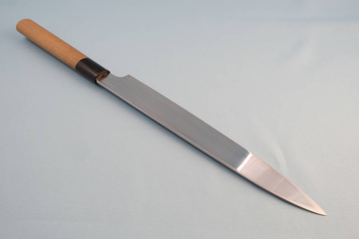 名品】 藤原良明 ( 加藤清志 ) 柳刃 包丁 240mm（ 尺8寸 ）（ 刺身